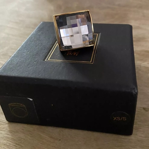 Balmain x H&M Crystal and Gold Cocktail Ring - Picture 4 of 10